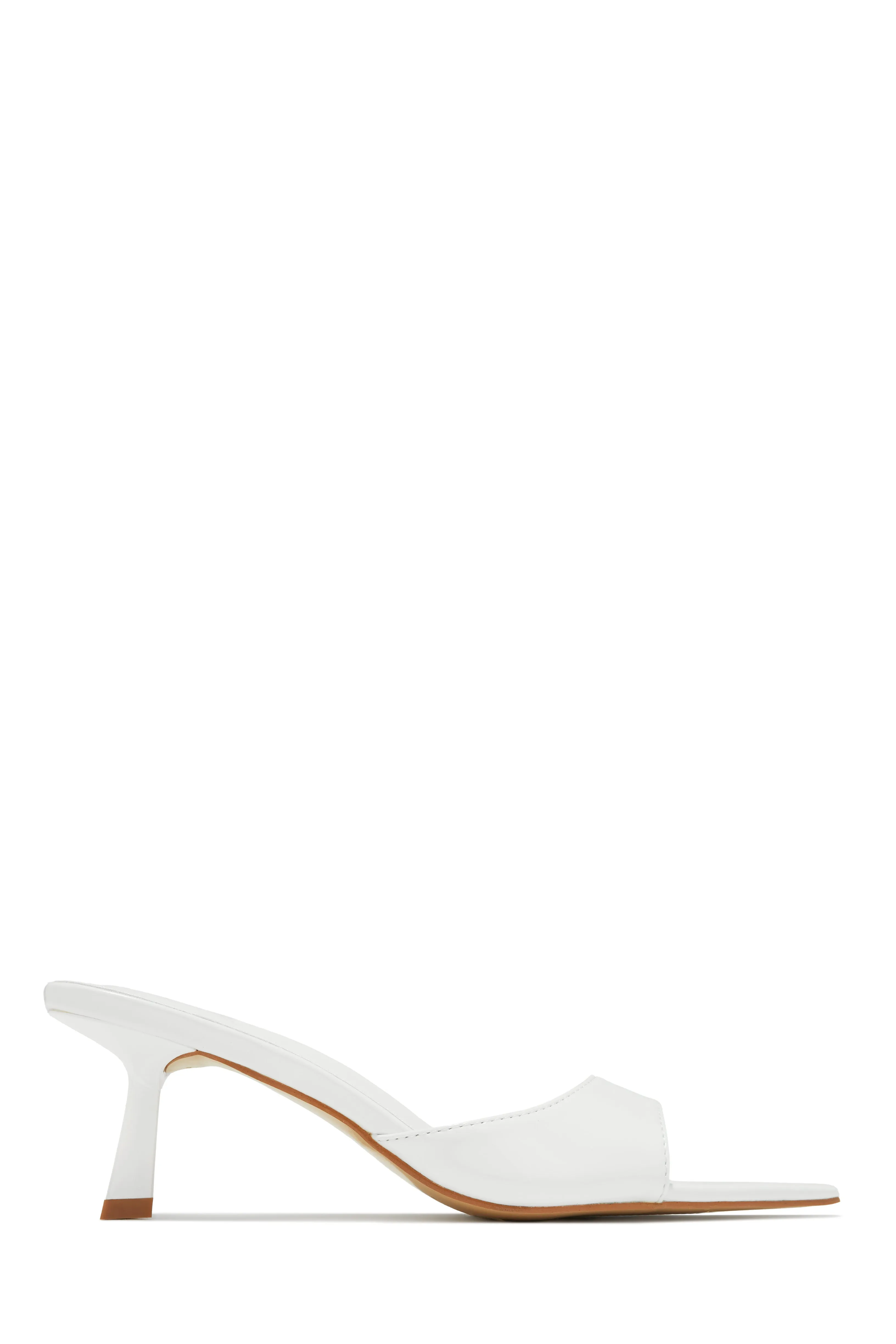 Zarina Mid Heel Mules - Clear